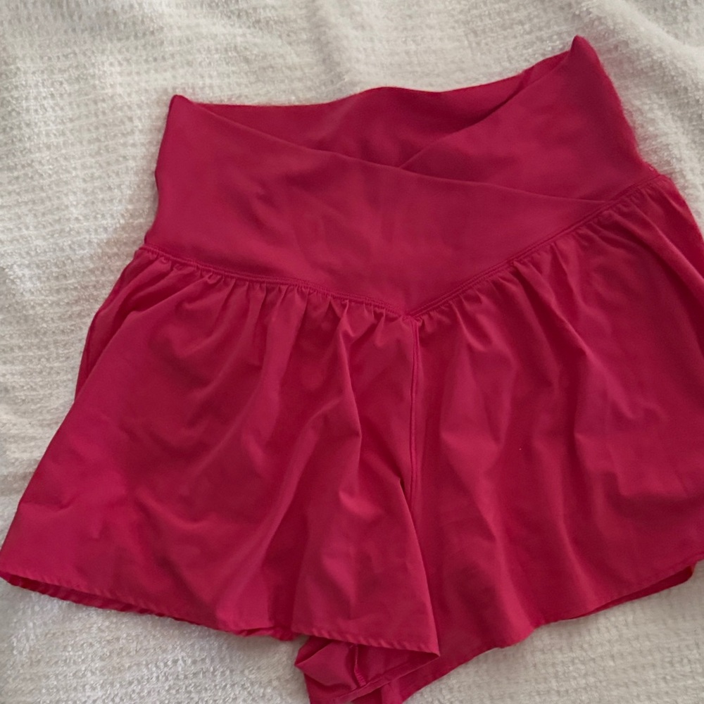 Aerie High Waist Women Shorts - Pink
